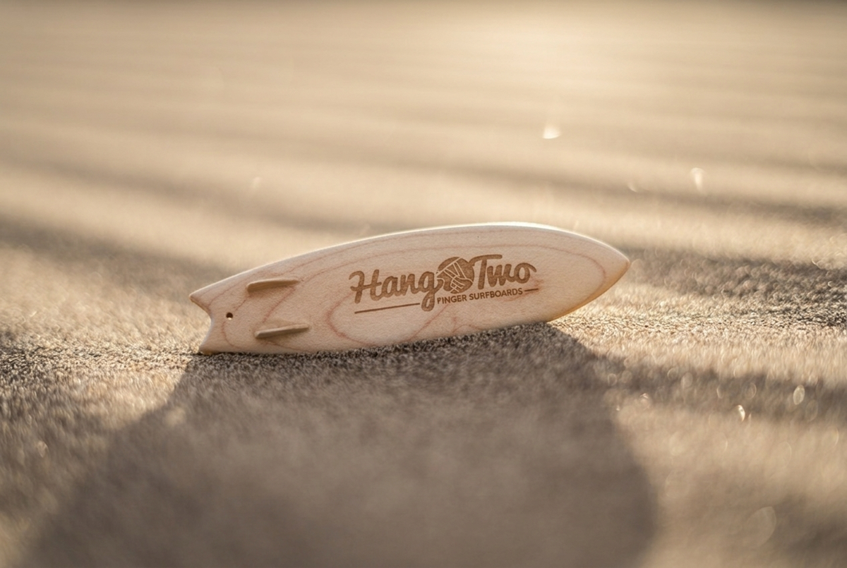 Driftwood Dual Fin | Wooden Finger Surfboard Road Trip Toy