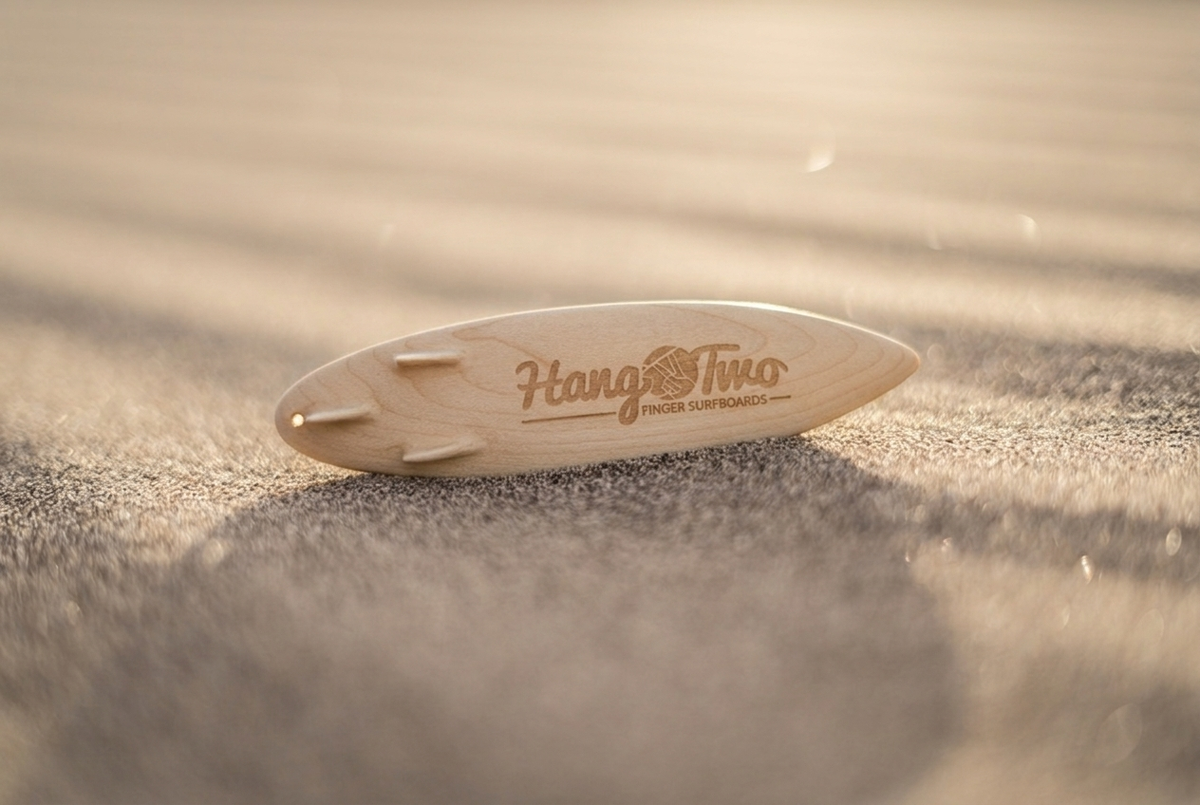 Woodland Tri Fin | Wooden Finger Surfboard Road Trip Toy